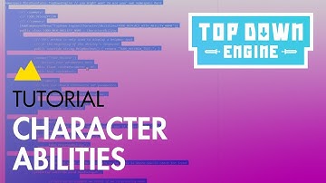 TopDown Engine Tutorial : Character Abilities