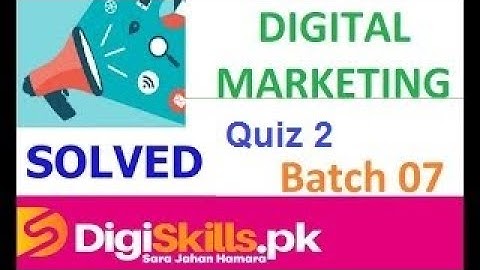 Digiskills Digital Marketing Quiz 2 Batch 7 by Learn and Earn