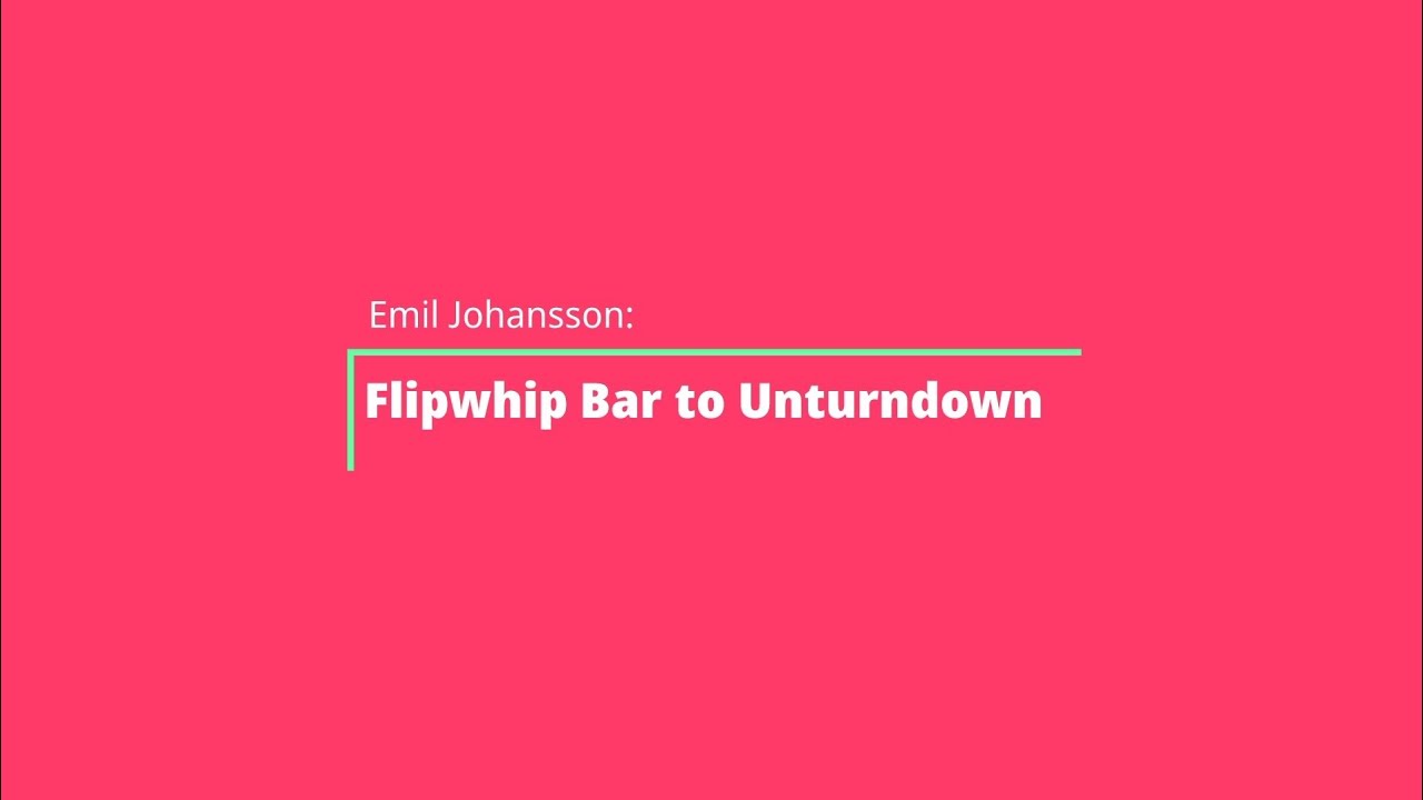 Flipwhip Bar to Unturndown (MTB)