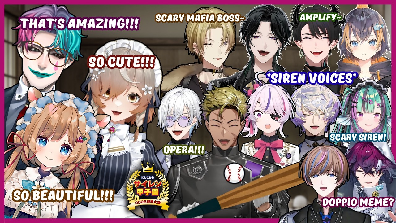 [#にじ甲2026] All of NIJIEN's Koshien Siren Submissions! Funny & Angelic Voices~