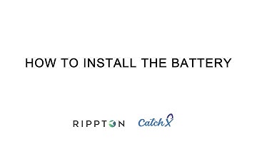 CatchX Tutorial (3/13) How to Install the Battery