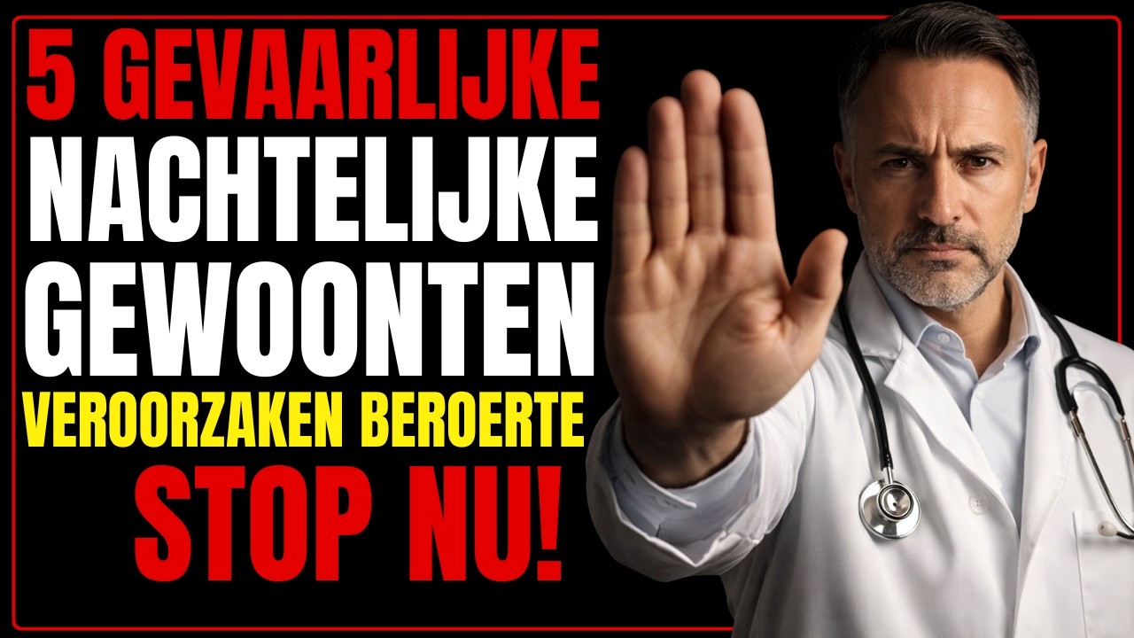 5 dingen die ELKE OUDERE DOET voor het slapengaan die het RISICO OP EEN BEROERTE VERHOGEN