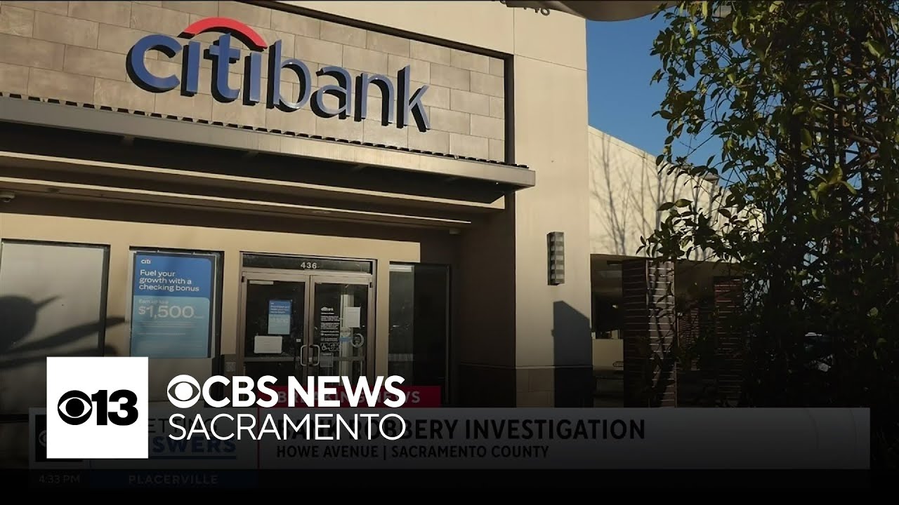 Sacramento police investigate bank robbery on Howe Avenue - YouTube