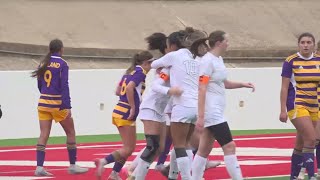 Denton Guyer overpowers Midland High girl's soccer in Regional Semis