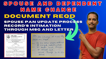 Name change process, spouse pan update on records #pension #defence #sparsh #familypension