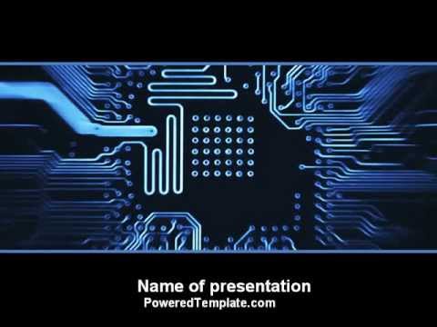 Computer Scheme PowerPoint Template by PoweredTemplate.com