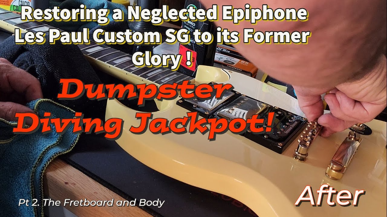 EPIC Dumpster Find! Restoring a Epiphone Les Paul Custom SG to its