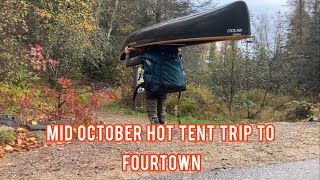 Mid October BWCA Hot Tent Wilderness Canoe Trip to Fourtown Lake