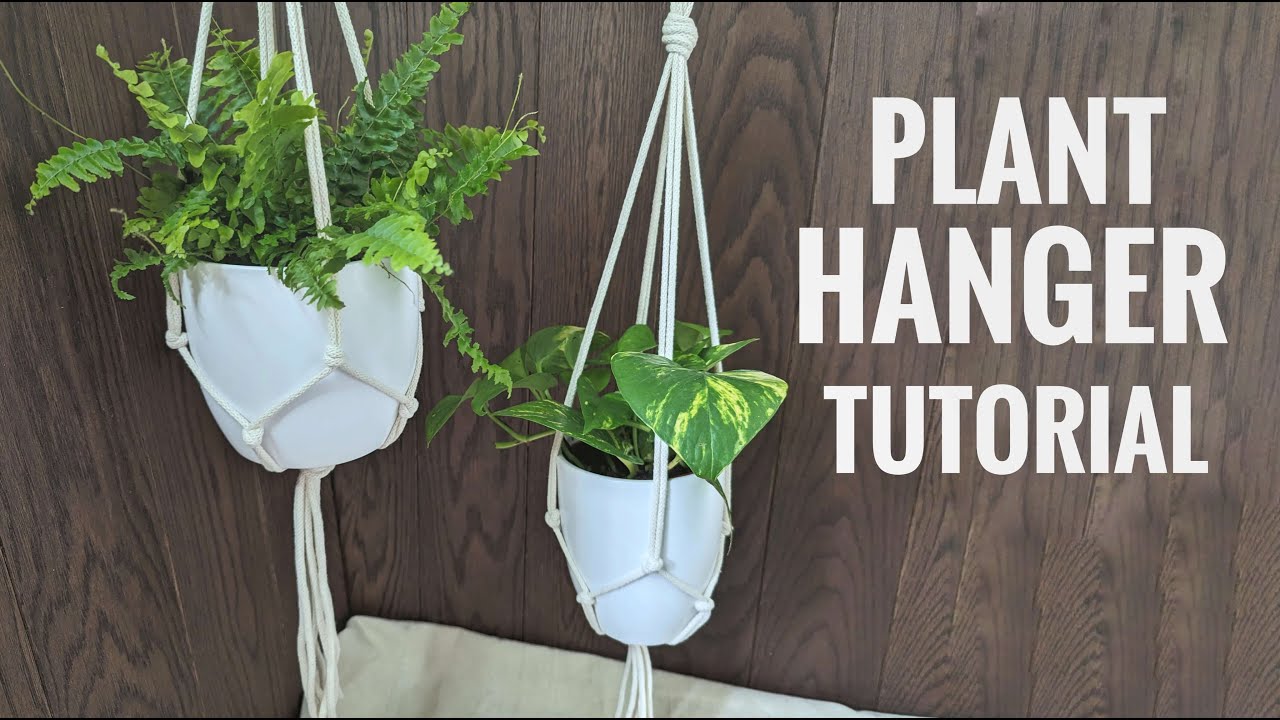 Macrame Basics: How to Make a Macrame Hanging Planter — House