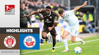 St.Pauli Takes The Lead In The Table! | St. Pauli - Rostock 1-0 | Highlights | MD31 - Bundesliga 2