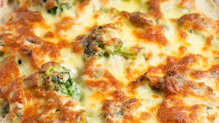 Keto Recipe - Broccoli Chicken & Cheese Casserole 'Super Cheesy, Tasty & Nutritious'