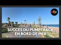 Ref:MigqJESNP2c Le franc succ�s du pumptrack en bord de mer sur la c�te d'azur