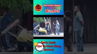 Detik Detik Ojol Vs Mata Elang Bentrok