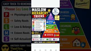 Maslow hierarchy Needs #tricks #nursingstudent #nursing #gnm #bscnursing #medical #shorts
