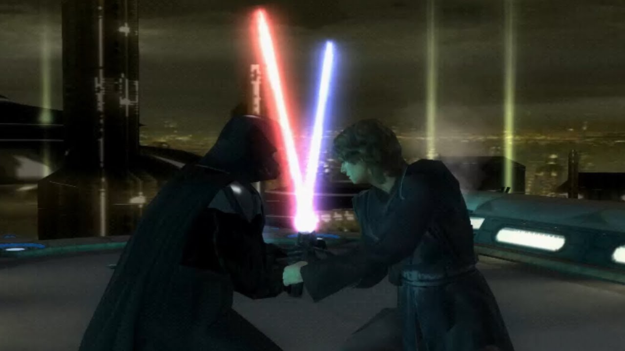 Darth Vader vs Anakin Skywalker on Coruscant - Revenge of The Sith PS2 ...