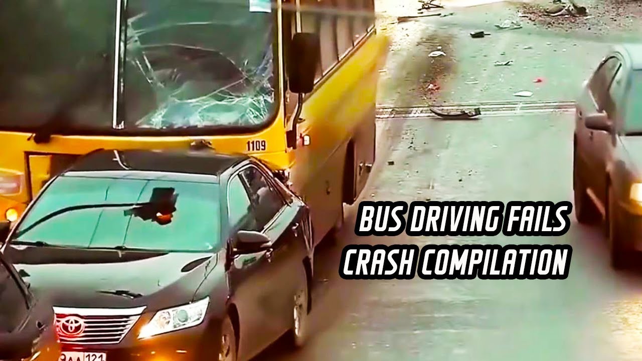 Bus driving fails -Crash compilation
