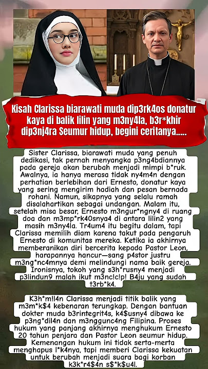 Kisah Clarissa biarawati muda