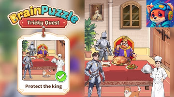 Brain Puzzle Tricky Quest Level 70 Protect the king find all the questions that could harm the king