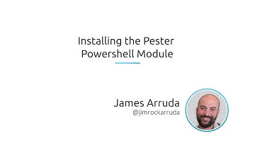 Installing The Pester PowerShell Module