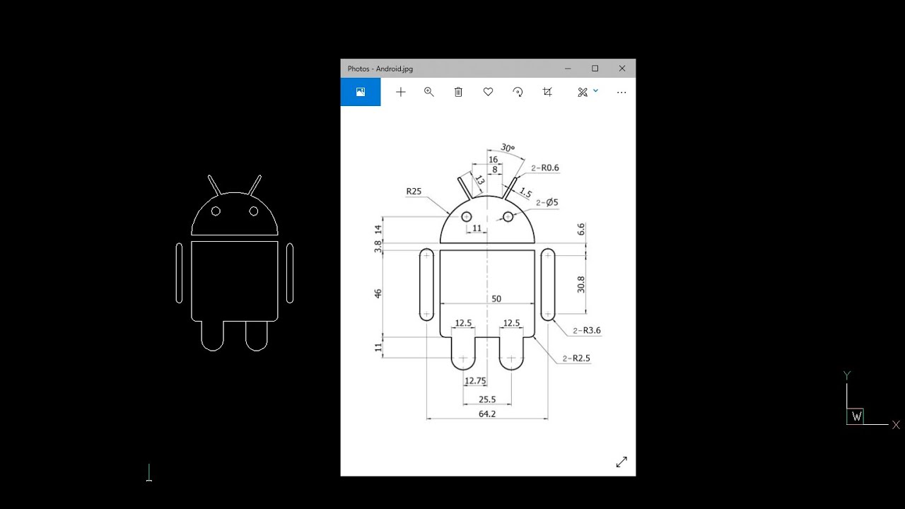 Android [AutoCAD drawing] - YouTube