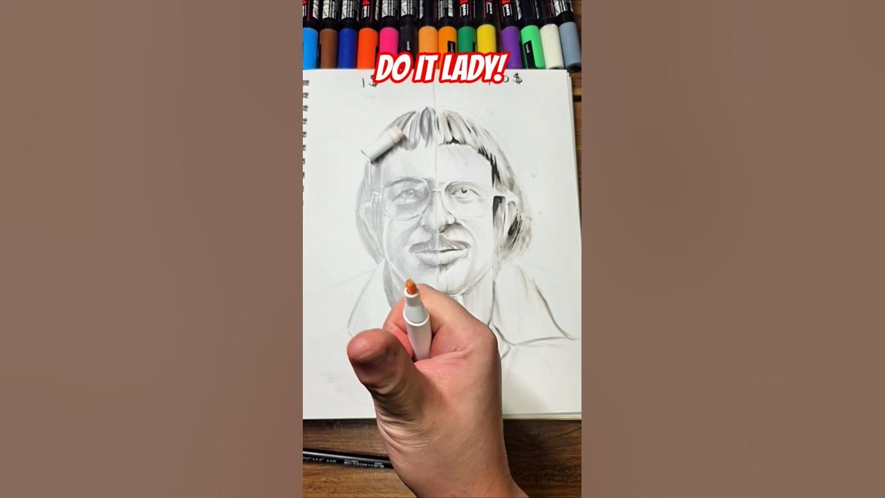 Drawing Chit - DO It Lady! #art #drawing #shorts Drawing Chit - DO It Lady! #art #drawing #shorts