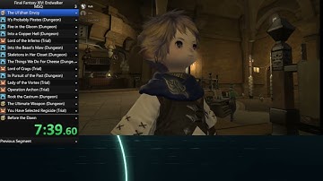 ffxiv MSQ  co op speedrun NRT80 monk pov part 1