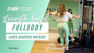 21 Min Cable Machine Full Body Workout | Great for busy gym days | REVIVEWELL TRAINING