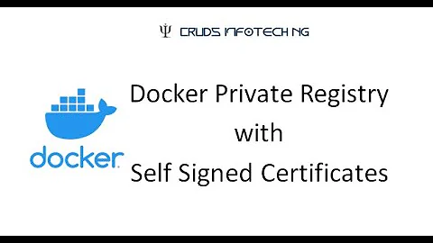 Docker Private Registry with Self Signed Certificate