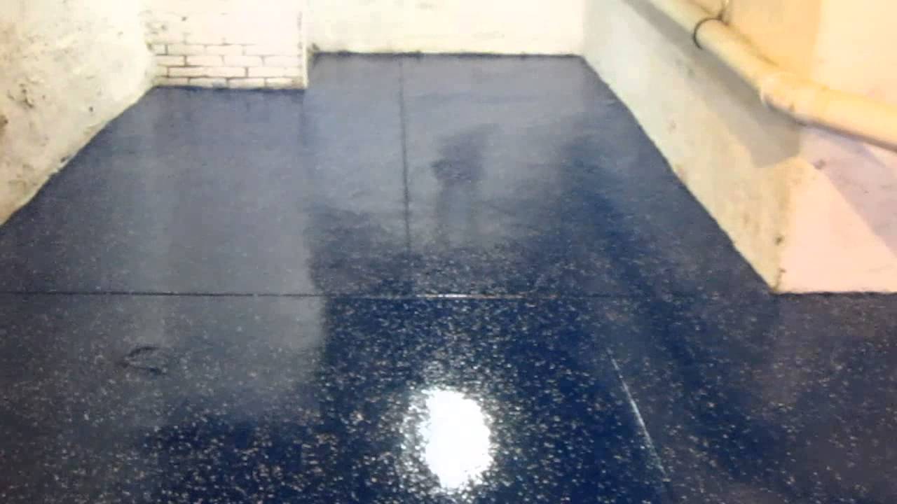 Basement Epoxy Floor Coating Philadelphia YouTube