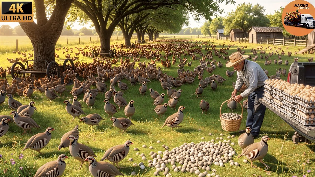 How Millions Of Partridge Are Raised - Partridge Farming Whole Process 