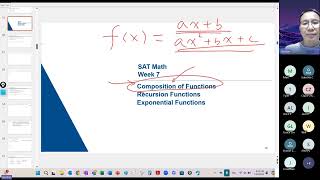 Celebrity SAT Math Week 7: Part 2/2 Composition of Function; Recursive Function; Exponent Function  #SAT #Math Profile
