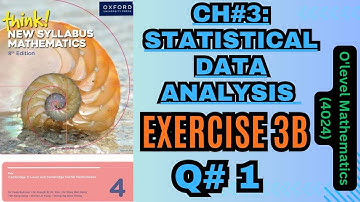 Exercise 3B(Q#1) | Think New Syllabus Mathematics 8th Edition (Book 4) | Averages of continuous data