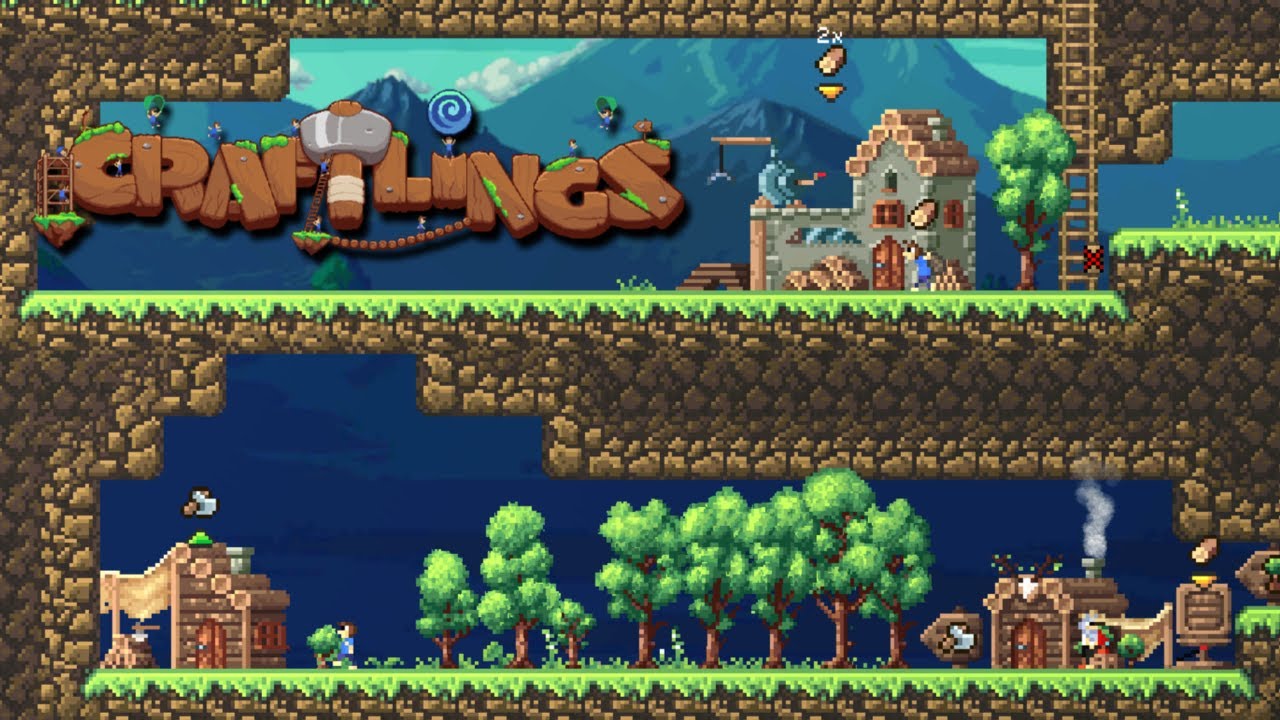 세틀러와 레밍즈의 조합! 1인 개발 전략 도시건설 신작 게임 | 크래프틀링스 Craftlings