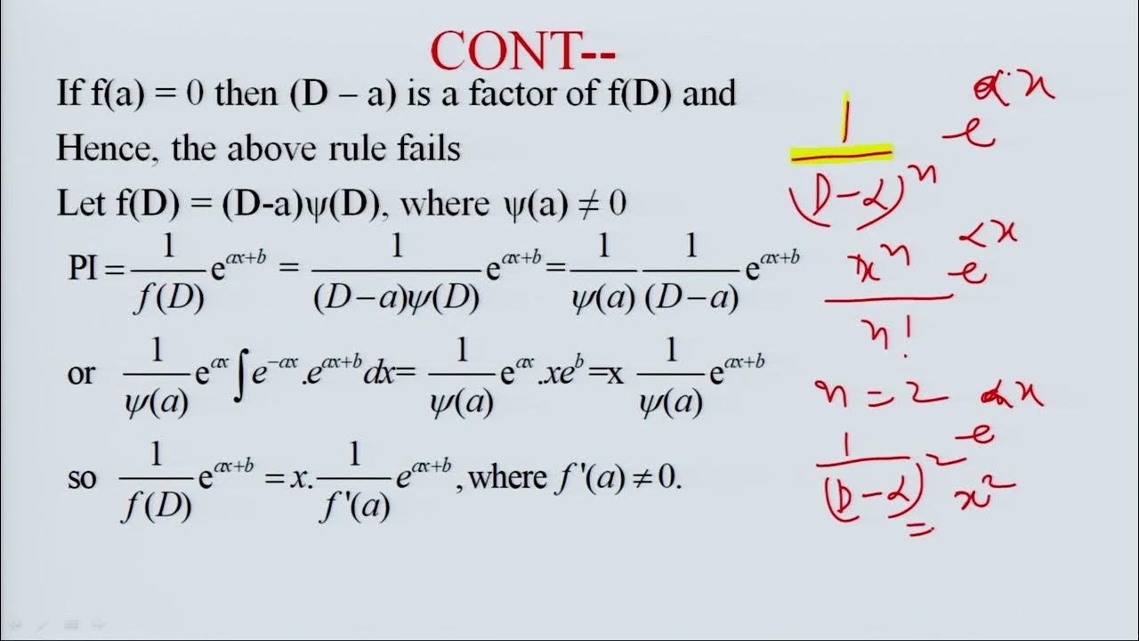 method-of-finding-particular-integral-of-linear-differential-equations