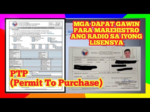 PAANO MAG REGISTER NG RADIO SA NTC? PTP(PERMIT TO PURCHASE)