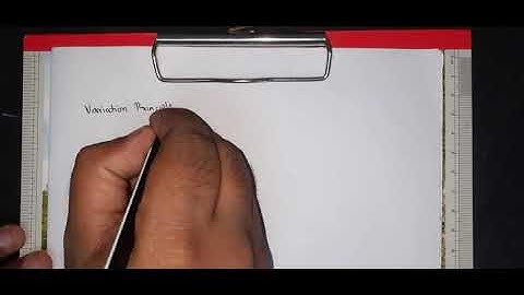 1.14 : Variational Principles