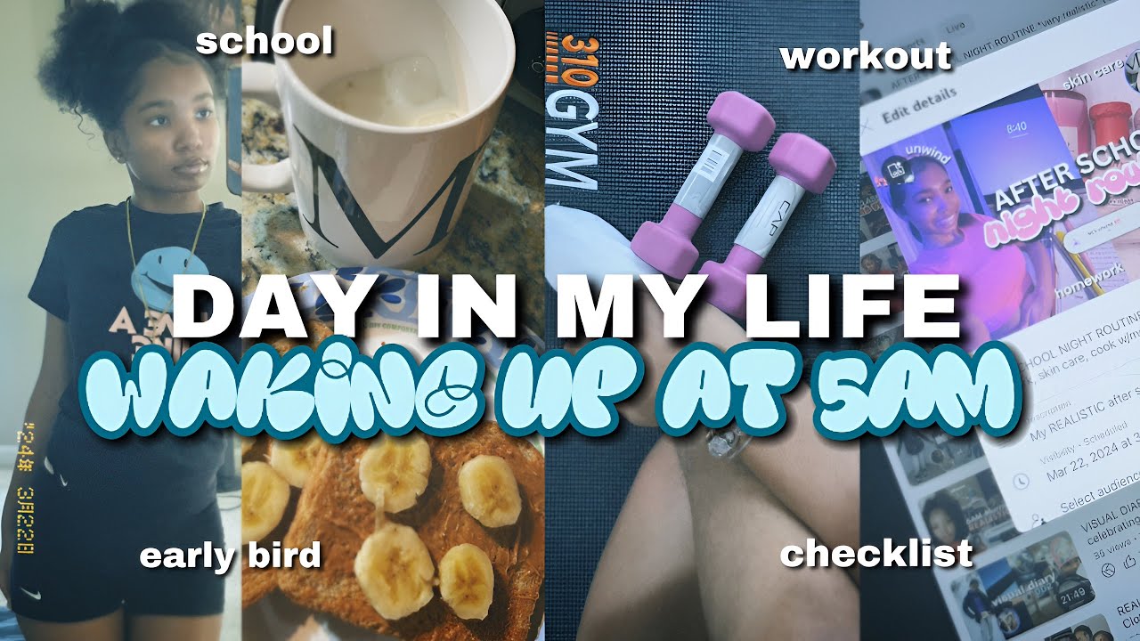 WAKING UP AT 5AM to be productive w/ my LIFE | trying to build ...