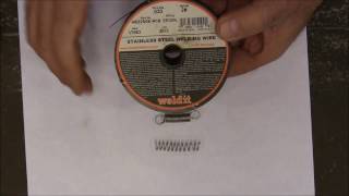 How to Wind Springs from MIG wire