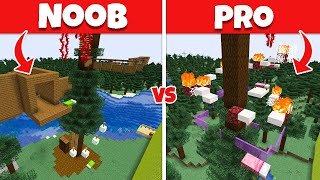 Aphmau Crew builds a GIANT PARKOUR Treehouse | NOOB vs PRO