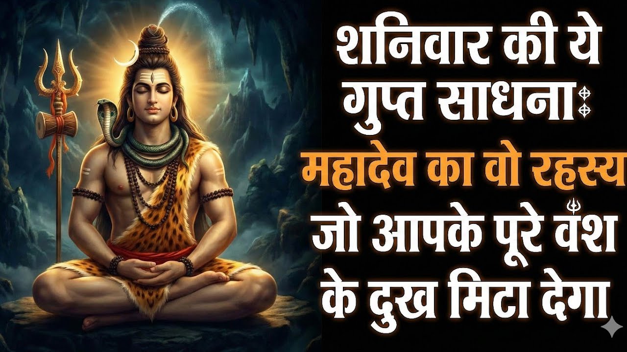 🕉️ शनिवार की ये गुप्त साधना: महादेव का वो रहस्य जो आपके पूरे वंश के दुख मिटा देगा🙏 #mahadev