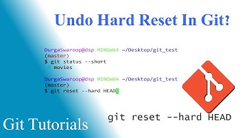 Undo Git hard reset