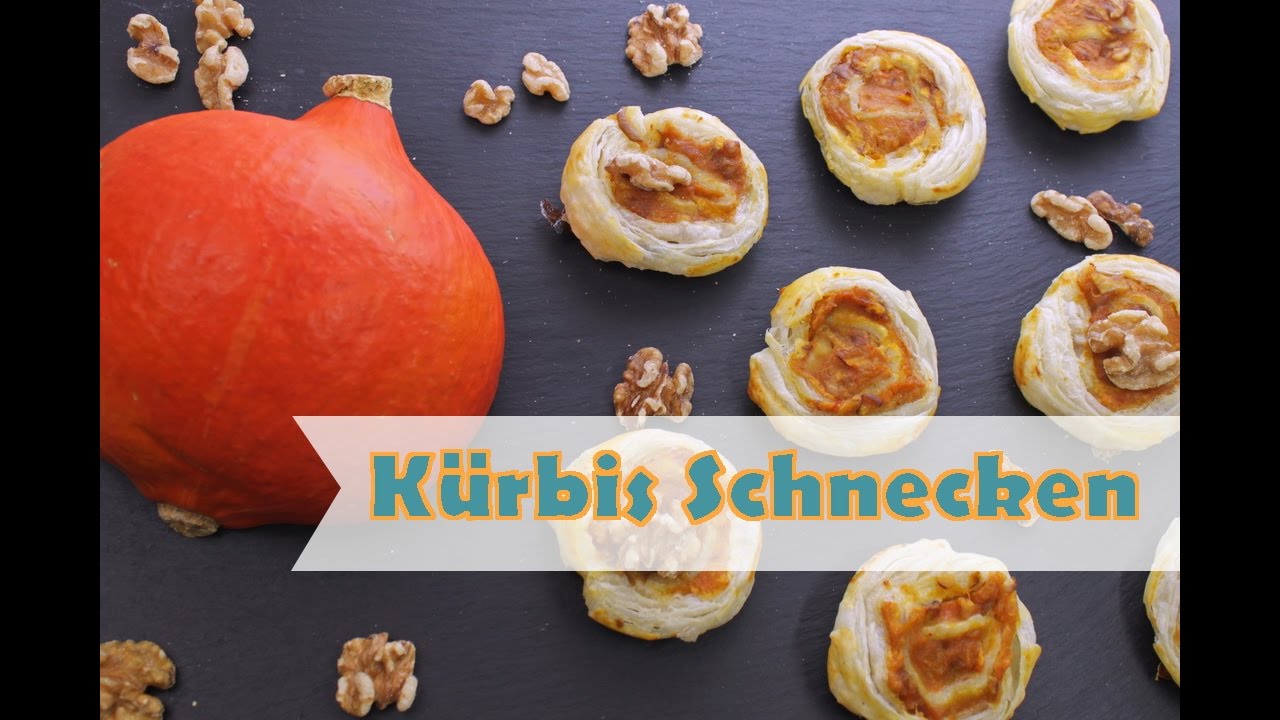 KÜRBIS-SCHNECKEN aus Blätterteig [Kürbis Rezepte ...