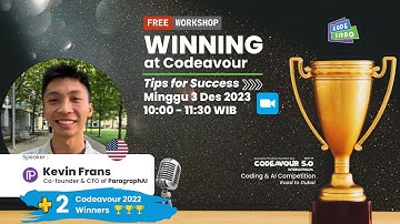 Coding & AI Competition Codeavour 5.0 - Webinar : Winning at Codeavour - Tips for Success