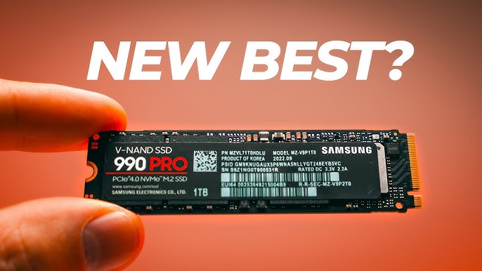 Samsung 990 PRO Series - 2TB PCIe Gen4. X4 NVMe 2.0c - M.2 Internal SSD  (MZ-V9P2T0B/AM)