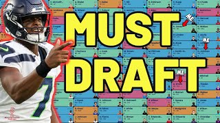 2023 MY GUYS — 12 Players You MUST DRAFT to DOMINATE in Fantasy Football | Geno Smith & More
