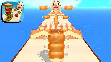 Sandwich Runner ​- All Levels Gameplay Android,ios (Levels 718-722)