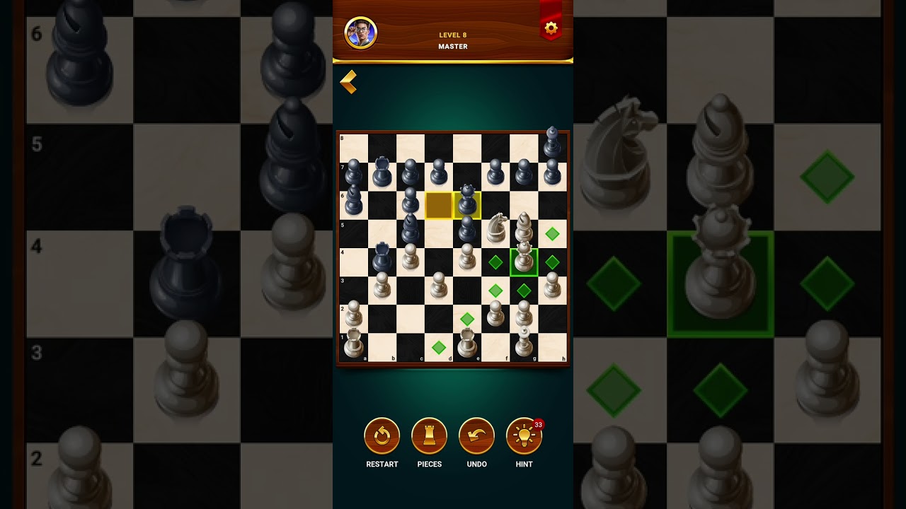 Chess Club Win vs Computer Level 8 - MASTER
