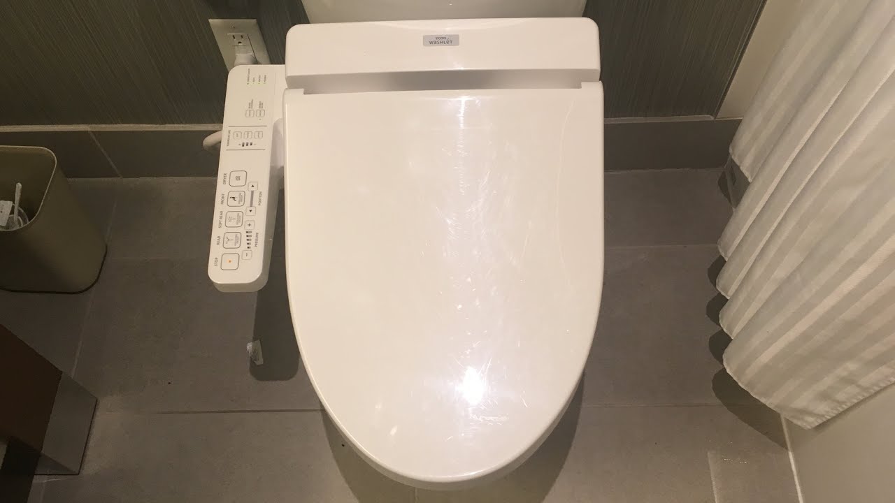 Toto Aquia Dual Flush Toilet with a WASHLET SEAT!!! YouTube