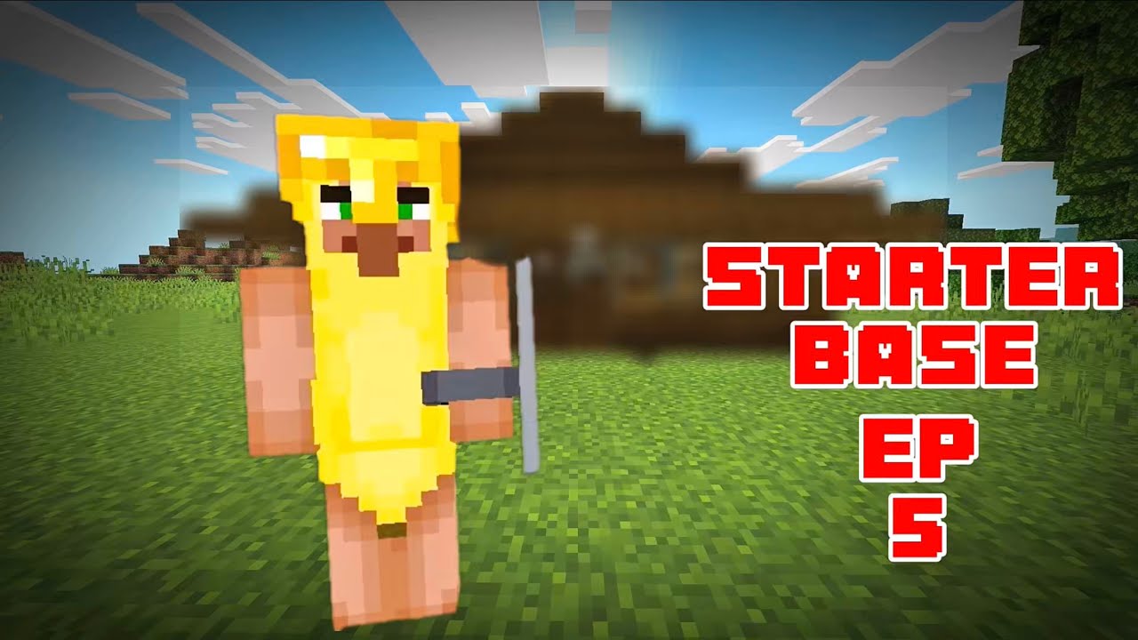 Minecraft Survival EP 5 | Building My Starter Base - YouTube
