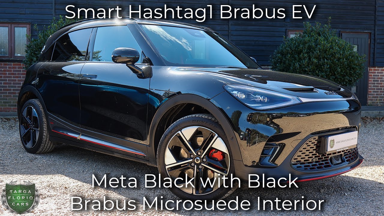 Smart Hashtag1 Brabus EV registered August 2023 (23) finished in Meta Black